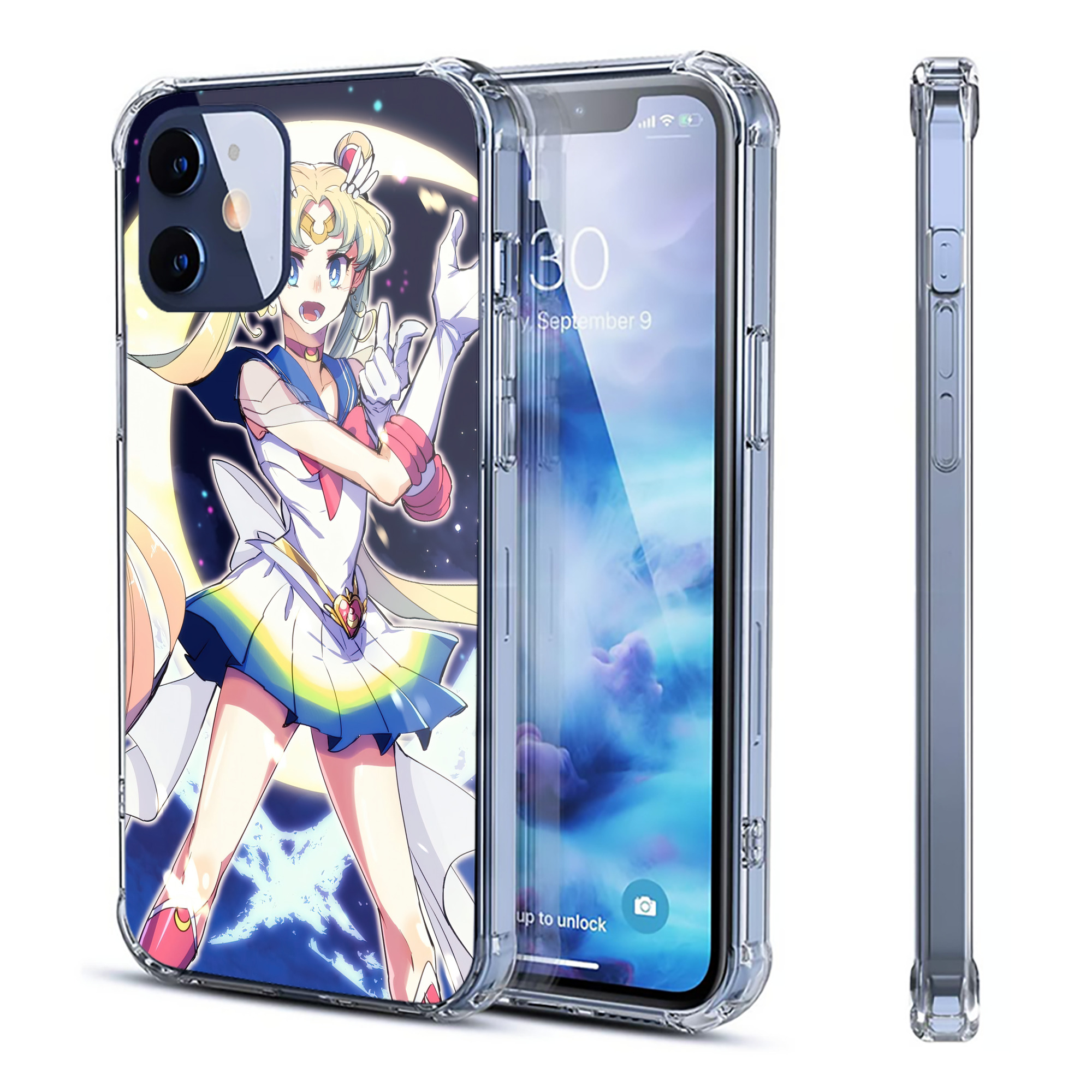 （画像用） 美少女戦士セーラームーン Sailor Moon 【iPhone 12シリーズ対応】透明スマホケース（クリアソフトケース）